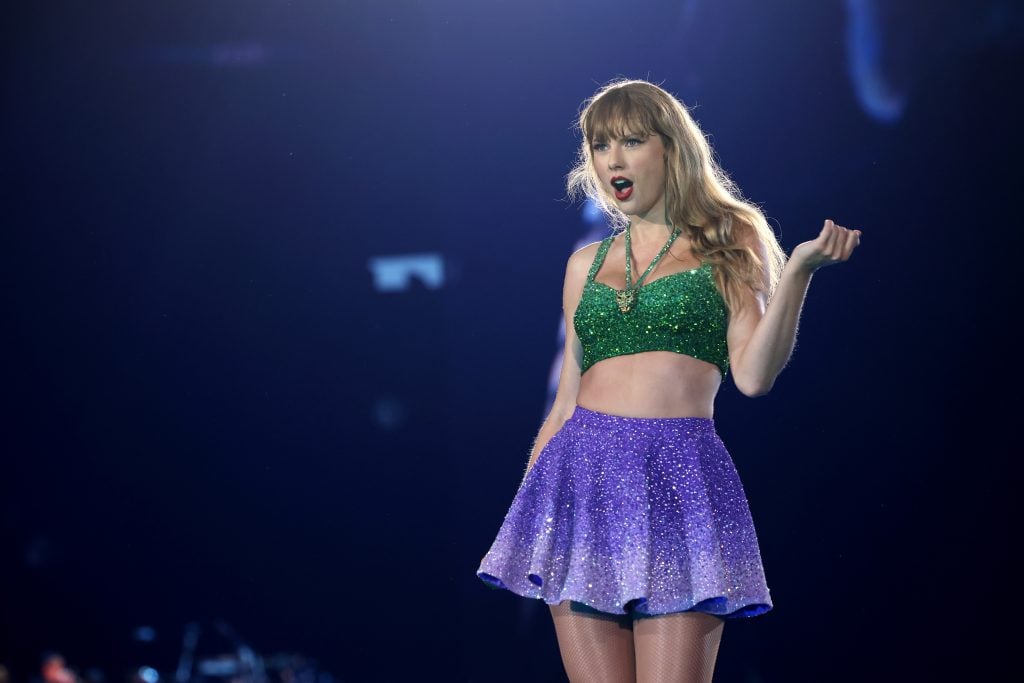 Taylor Swift performs onstage during