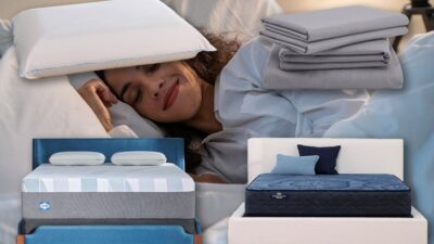 Person Sleeping Surrounded By Sleep Deals On Amazon