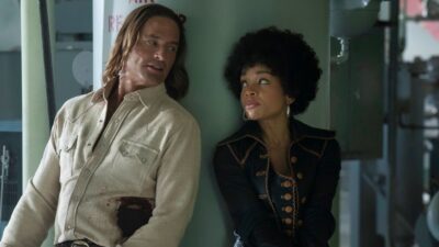 Josh Holloway and Rachel Hilson in Duster