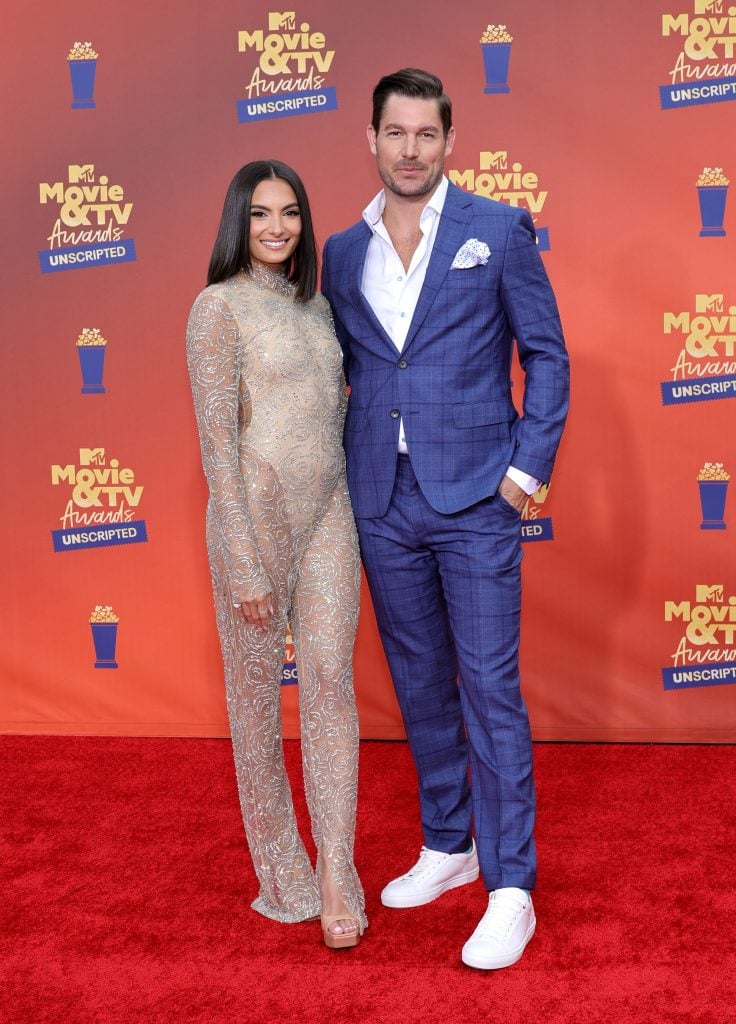 Paige DeSorbo and Craig Conover attends the 2022 MTV Movie & TV Awards: UNSCRIPTED at Barker Hangar in Santa Monica, California and broadcast on June 5, 2022.