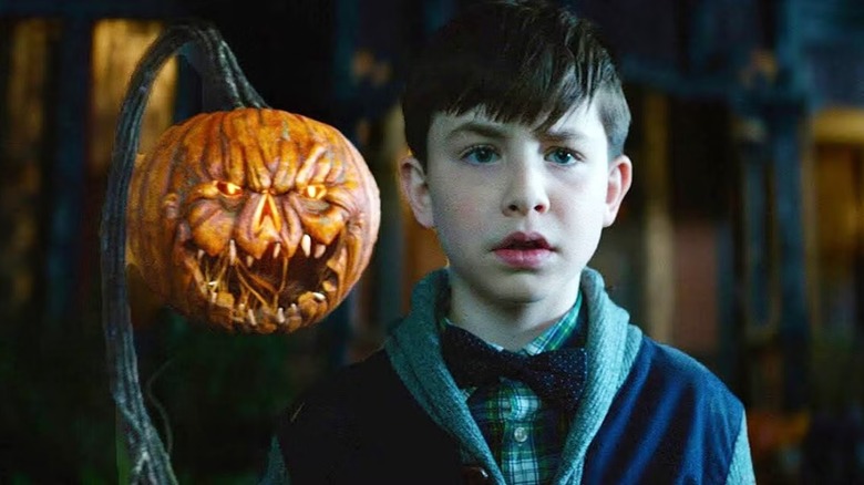 A pumpkin comes to life and terrorizes Lewis in The House with a Clock in Its Walls