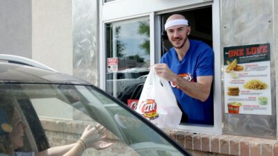 Alex Caruso at Raising Cane's