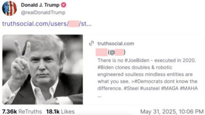 Donald Trump Shares BONKERS Conspiracy Theory That Joe Biden Died & Was Replaced By Clones Years Ago!