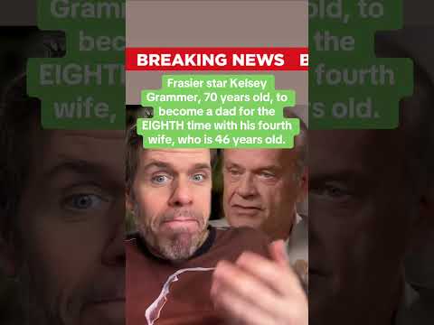 Frasier Star Kelsey Grammer, 70 years old, To Become A Dad For The EIGHTH Time With His Fourth Wife, Who Is 46 Years Old.