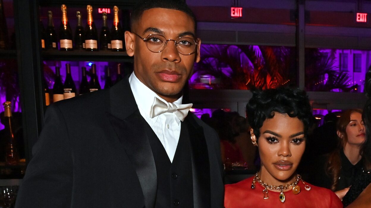 Teyana Taylor Aaron Pierre Confirm Romantic Relationship Kiss Birthday Surprise Dinner Video