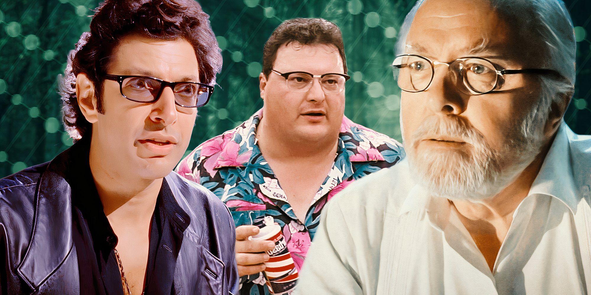 Ian, Dennis, and John in Jurassic Park