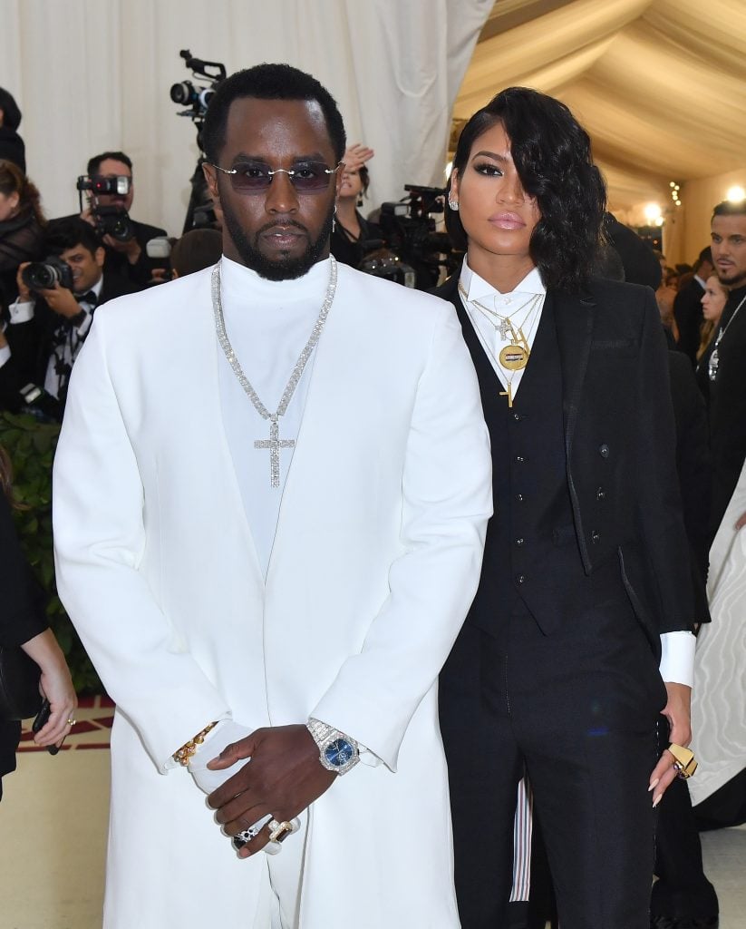 Sean Combs and singer Cassie Ventura arrives for the 2018 Met Gala on May 7, 2018, at the Metropolitan Museum of Art in New York.