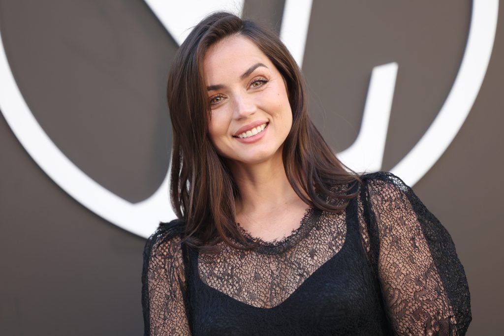 Ana de Armas attends the Louis Vuitton Paris Womenswear Spring-Summer 2025 show as part of Paris Fashion Week on October 01, 2024 in Paris, France.