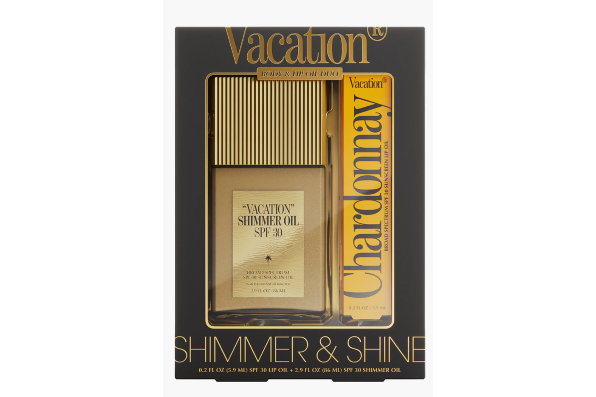 Vacation Shimmer & Shine Body and Lip Oil Duo