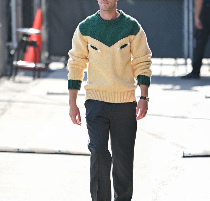 Nicholas Hoult Wore Prada On Jimmy Kimmel Live!