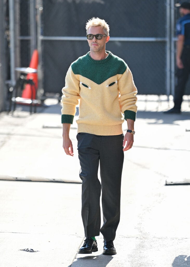 Nicholas Hoult Wore Prada On Jimmy Kimmel Live!